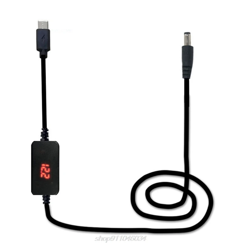 Тип C USB PD до 9V 12V 15V 20V 5 5x2 мм Conveter кабель Напряжение Дисплей Wi Fi маршрутизатор