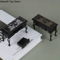 miniature doll house furniture vintage wooden table desk dollhouse accessories