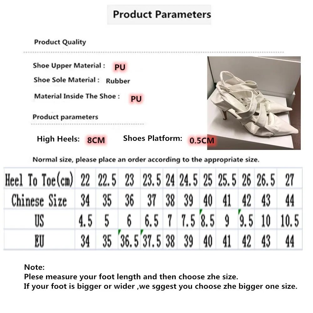 

Women Sandals High Heels Summer Runway Party Hollow Out Pointed Toe Solid Color Leisure Beach Sandals High Quality Leather Pumps