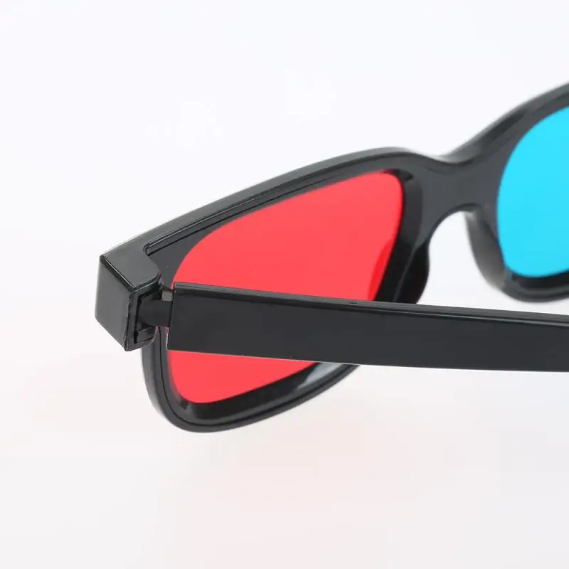 New Очки Glasses Black Frame Universal 3D Plastic Red/Blue Goggle Cyan Anaglyph Paper Card Movie Game DVD Vision/cinema | Автомобили и