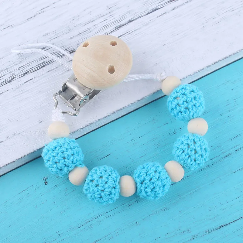 1 шт. деревянные бусины детские соски зажимы цепи крючком бука Детские Товары для