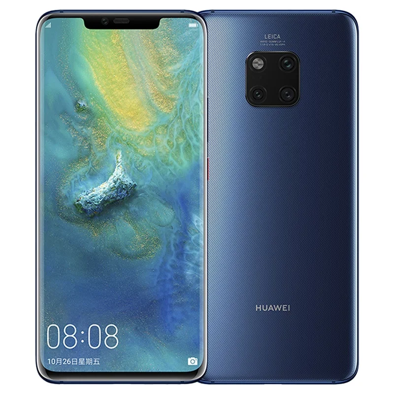 Blue HUAWEI mate 20 Pro мобильный телефон 6,39 дюймов 2k OLED экран водонепроницаемый IP68 40 Мп задняя камера Kirin 980 Восьмиядерный разблокировка лица ID - Цвет: Blue