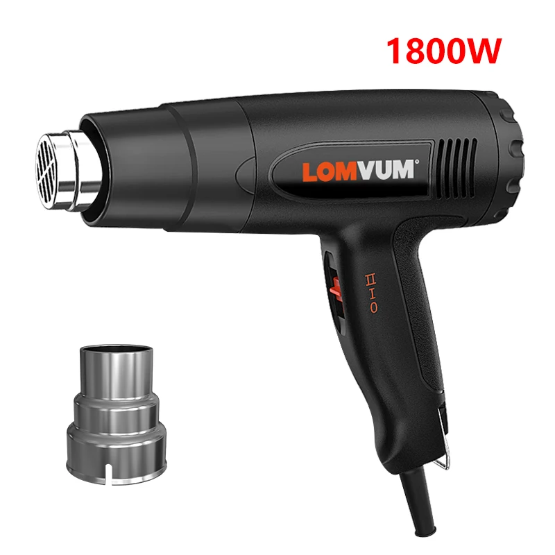 1800W LOMVUM 2500 Вт Цифровой Тепловой пистолет Электронный тепловой пистолет горячий воздух 2000 Вт 220 В Переменная температура 50-650C - Цвет: 1800W