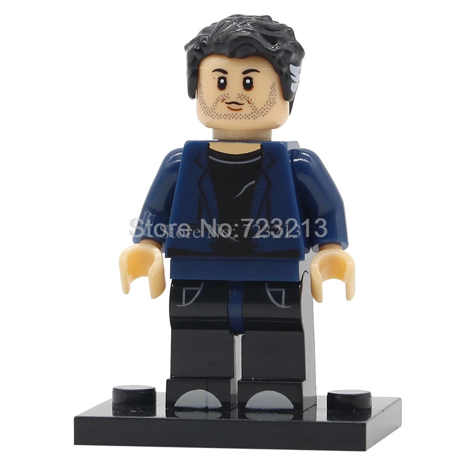 Bruce Banner Одиночные супер герои Мстители танос Коллекционная Фигурка Starhawk Ayo Vision Okoye Kraglin строительные блоки наборы модели кирпичные игрушки - Цвет: Bruce Banner