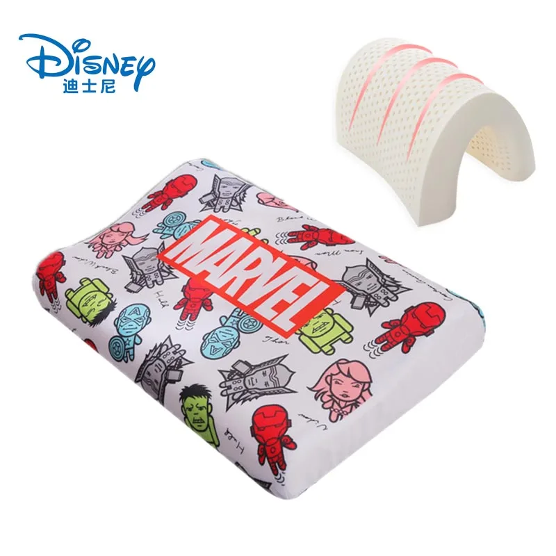Дисней Marvel для взрослых чистый натуральный латекс коррекционная подушка шеи сна