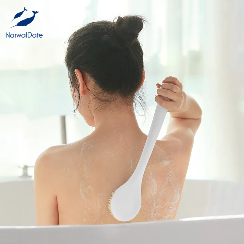 NarwalDate по уходу за кожей для ванной щетка с длинной ручкой щетки спа резиновые