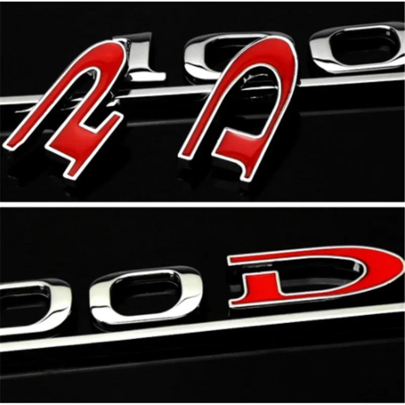 

DSYCAR 1Set 3D Metal P100D Emblem Sticker Car SUV Body Exterior Cover Decals DIY Car-Styling 3D Stickers New