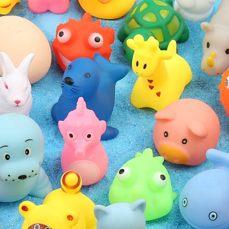Детская игрушка для ванной игрушки детей мультяшная резиновая утка пляжный