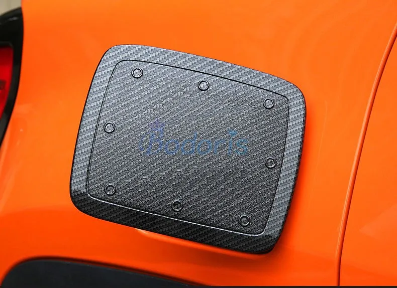 Per Jeep Renegade 2016 2017 2018 In Fibra di Carbonio di Colore Tappo Del Serbatoio Del Carburante Gas Scatola di Copertura Trim Chrome Car Styling Accessori