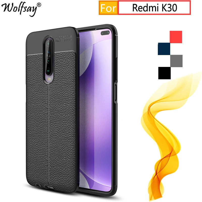 

For Xiaomi Redmi K30 Case Rubber Housings Shockproof Silicone Leather Case For Xiaomi Redmi K30 Case For Redmi K30 Cover 6.67"