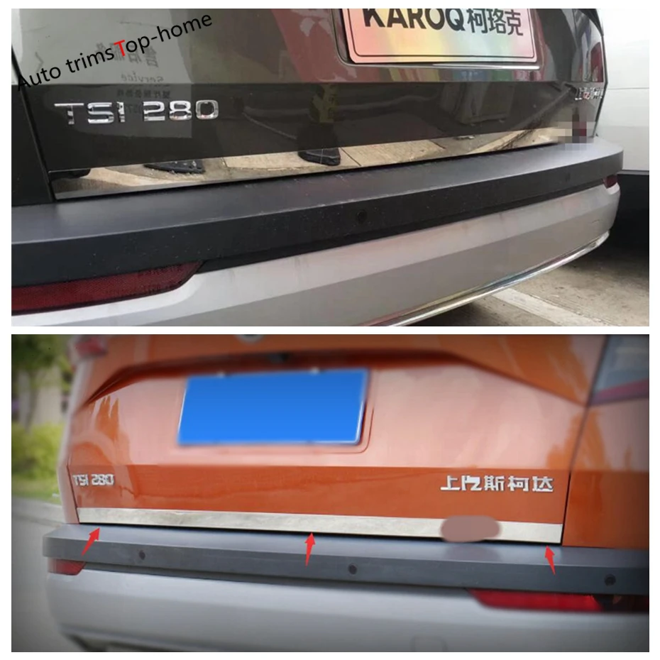 Накладка на заднюю дверь багажника накладка нижнюю ленту двери для Skoda Karoq 2018-2022