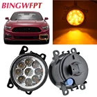 2 шт. 12В светодиодные противотуманные лампы дневного света светильник тумана светильник для Ford Mustang 2015 2016 для транзит платформа шасси 2006-2015