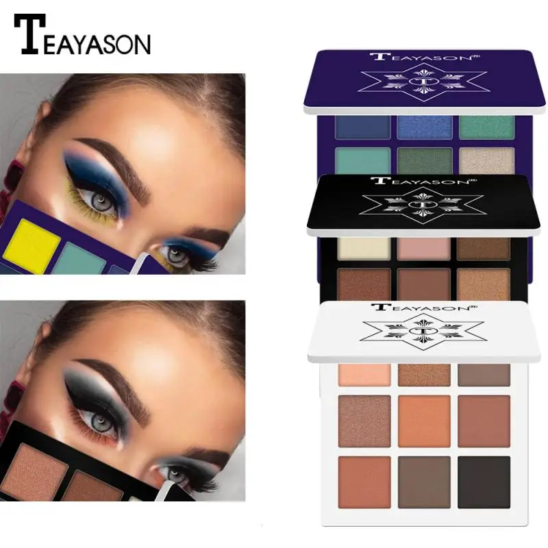 Beauty Glazed прессованные матовые блестящие тени для век палитра 9 цветов мерцающие