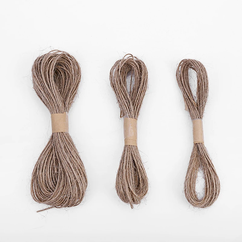 1 мм/2 мм/3 мм широкий веревки из натурального джута рождественские украшения