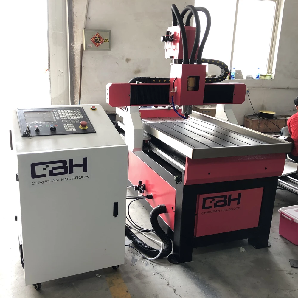 Верстак с ЧПУ High Speed 6090 с 4-ой осью/Деревообрабатывающий ЧПУ-верстак ATC CE стандарт/Станок для фрезерования дерева с автоматической загрузкой инструментов.