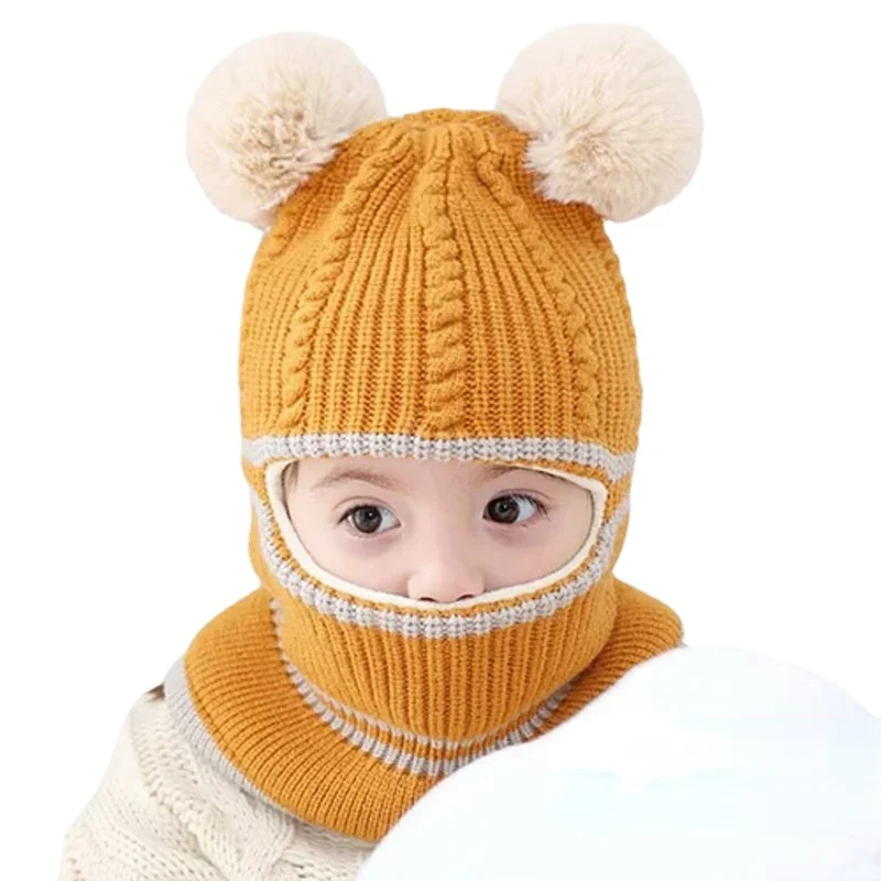 Новинка 2021 осенне-зимние детские шапки для малышей шерстяные плотные теплые