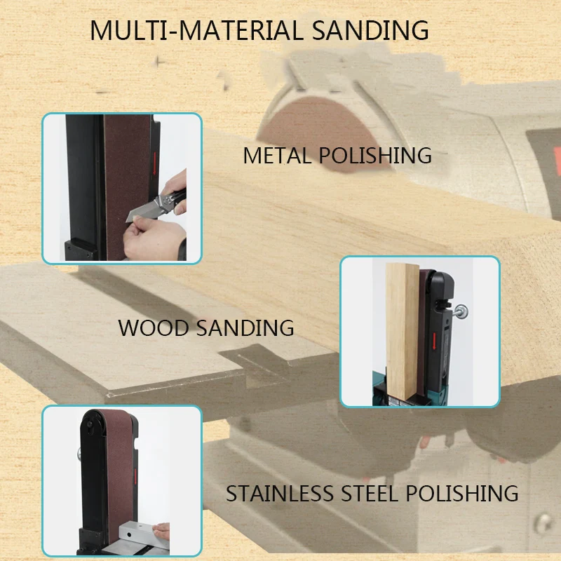 Многофункциональный настольный шлифовальный станок для деревообработки 220 В