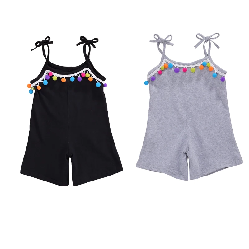 

New Toddler Kids Baby Girls Summer Tassel Clothes Romper Jumpsuit Bodysuit Outfits