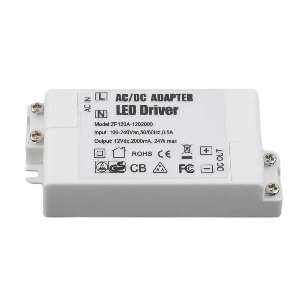 

High performance 12V 2A 24W AC/DC Transformer Driver For MR16 MR11 GU5.3 LED Bulbs Strips Home Household Use