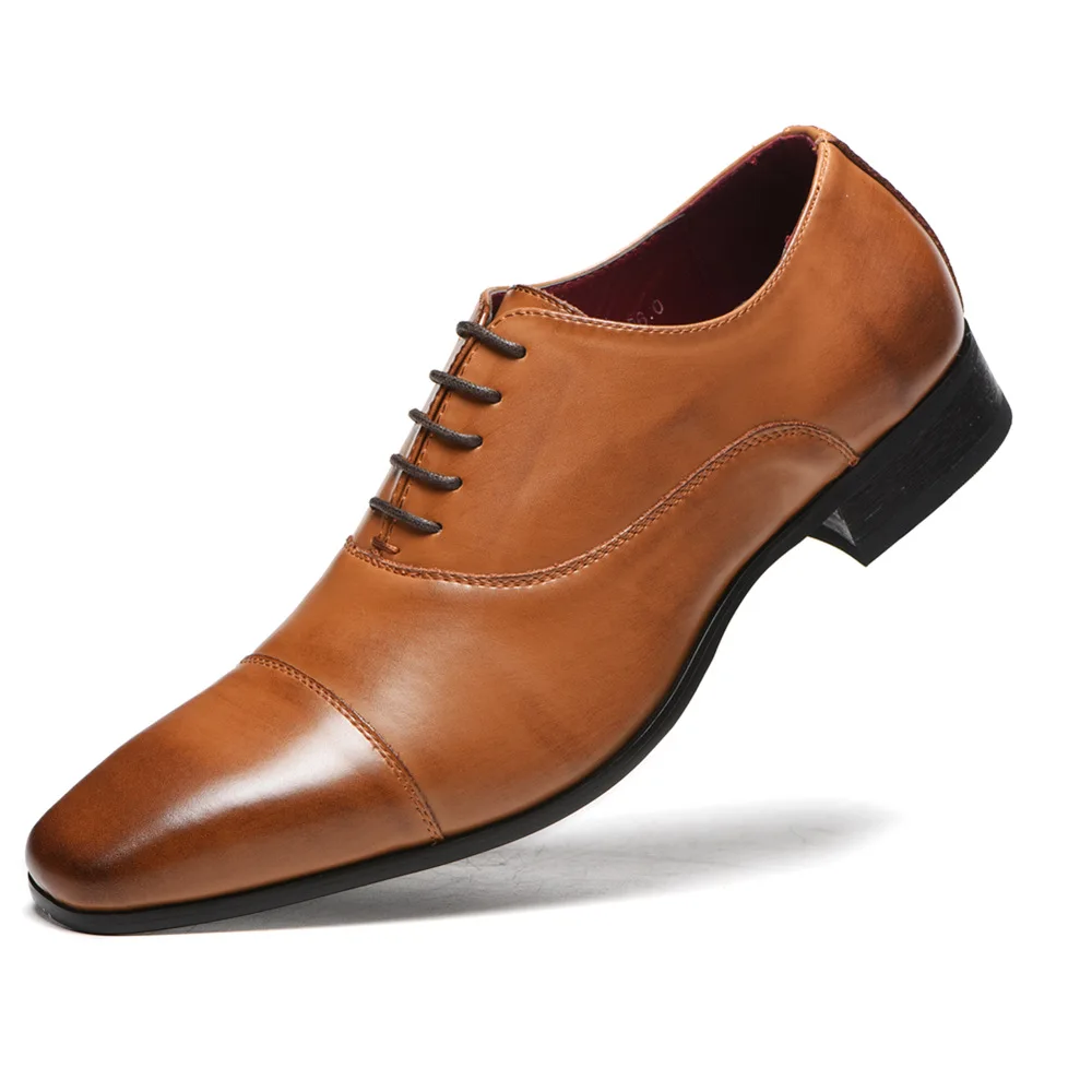 

Men Shoes New Arrival Dress Shoes High Quality Business Leather Lace-up Footwear Formal Shoes For Wedding Party