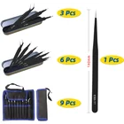 Антистатический пинцет из нержавеющей стали Nes ESD промышленные точные инструменты для технического обслуживания 2021 акриловый инструмент для нейл-арта пинцет для ногтей сделай сам