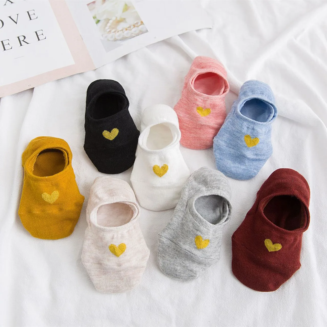 10 pieces = 5 Pairs/lot Invisible Candy Cotton Breathable Socks for Women Summer Girls Casual Short Ankle Boat Low Cut Lady Sox