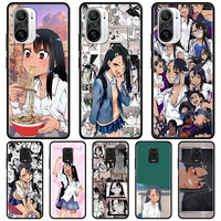 nagatoro san anime aesthetic silicone case for xiaomi redmi note 9s 9 8 pro 9c 7 8t 8 10 9a 7a k40 4g back phone cover soft capa