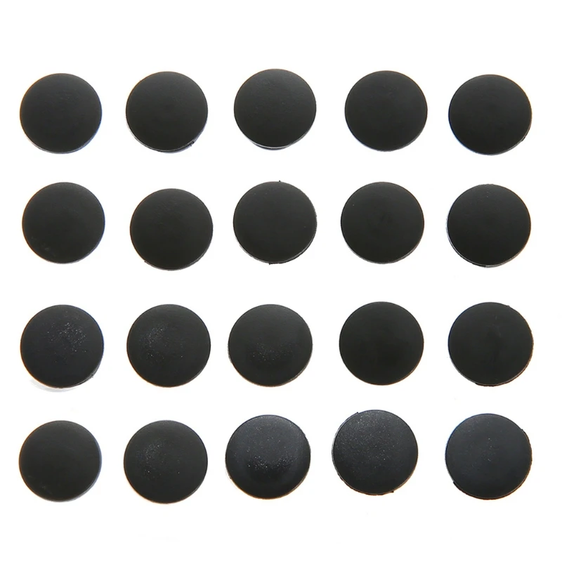 

100Pcs Black Buckle Plastic Button Accessories 0.47 inches Charm Buttons Fit for Shoes Charm Decorations for DIY Crafts