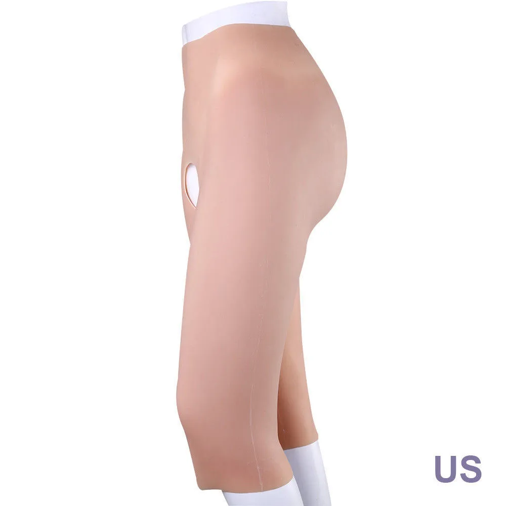 Силиконовые Обрезанные бедра Ass Enhancer открытый промежность транссексуалов форма
