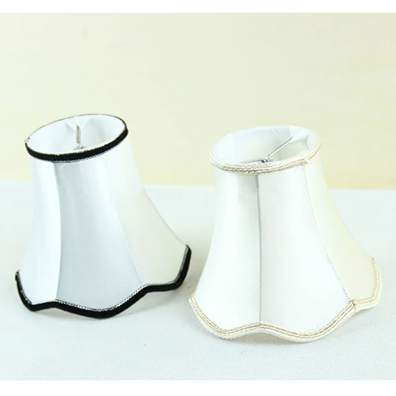 

2PCS Wavy Lampshade Modern Concise Mini Lamp Shade,For Candle Light LED Chandeliers Pendant Light,Clip On
