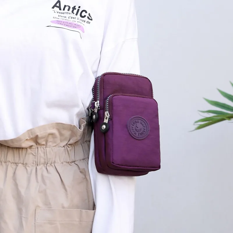 Модная сумка через плечо для женщин мобильный телефон Дамская спортивная бега с