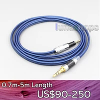 ln006824 2 5mm 4 4mm xlr 3 5mm high definition 99 pure silver earphone cable for sennheiser momentum 1 0 2 0 on ear headphones