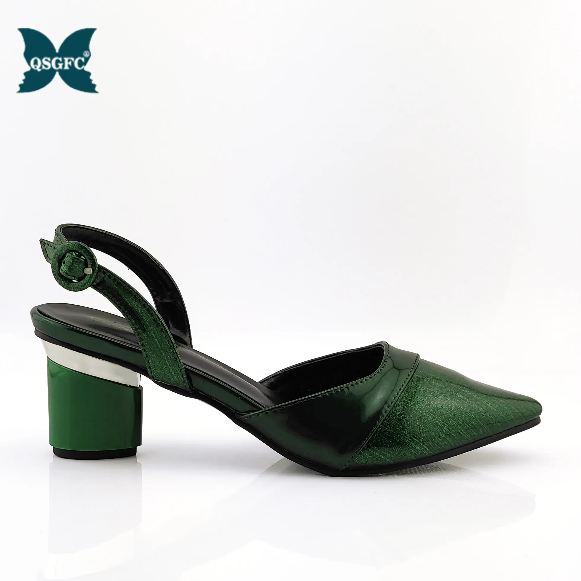 Темно синие роскошные стразы в африканском стиле на высоком каблуке Фирменный