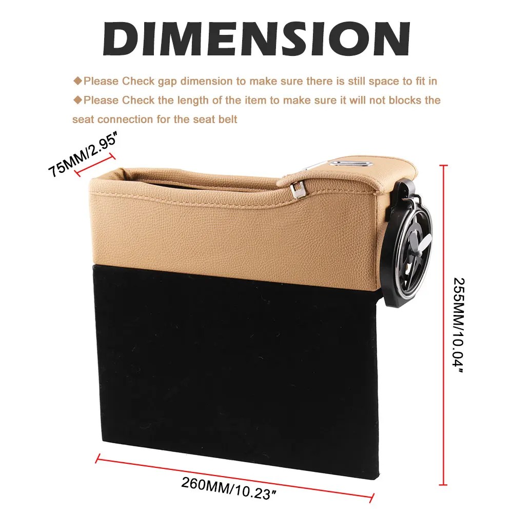 Консоль Боковая Сумка для хранения слот коробки карманная бутылка держатель из