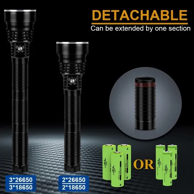 Comprar Linterna De Buceo Más Potente 18650 XHP90.3 Luz De Antorcha De Buceo Profesional Recargable USB IPX8 Luz Subacuática Impermeable