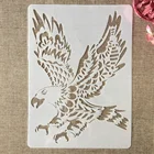 Трафареты для рисования орла А4 29x21 см, декоративные трафареты для рисования раскраска для скрапбукинга тиснильный альбом