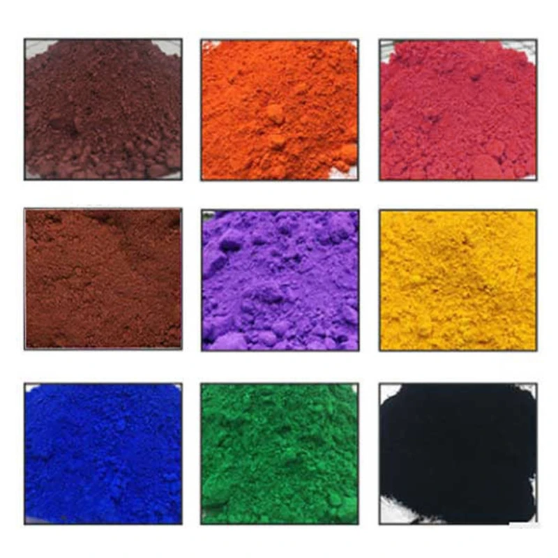 

9 Colors Iron Oxide Mineral Pigment Powdered Colorant Pigment for Concrete Cement Lime Masonry Mortar Grout Plaster
