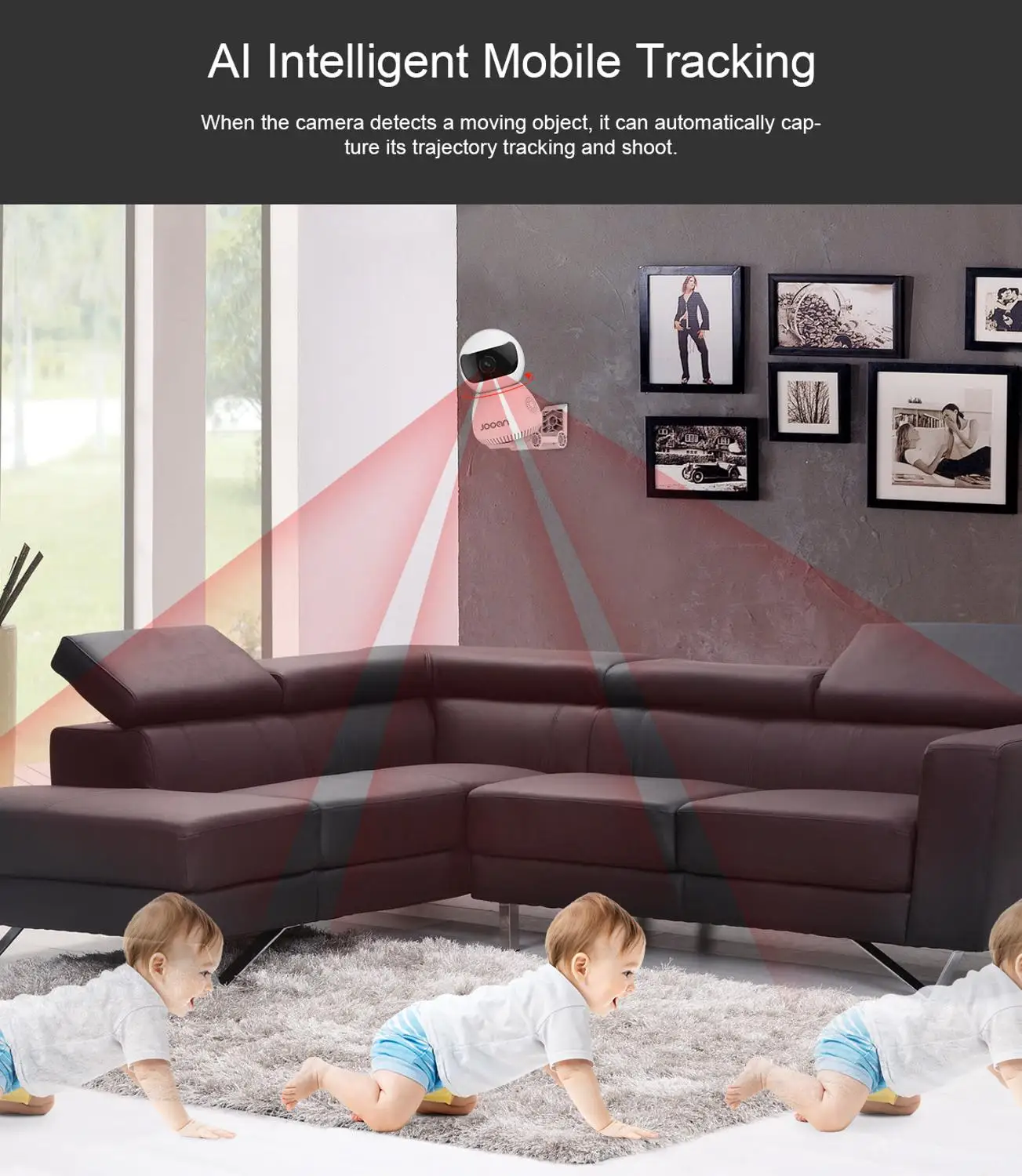 

JOOAN 1080p Wireless IP Camera Surveillance Camera Wifi CCTV Camera Baby Monitor Two Way Speak For Home Security