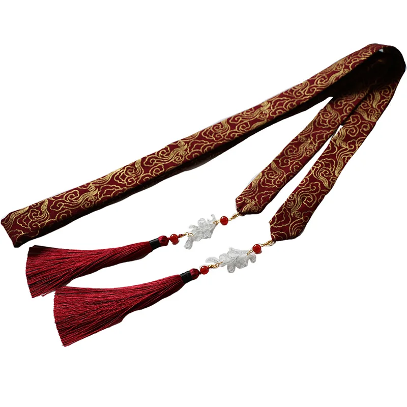 

Chinese Clothing Antique Style Ancient Costume Wind Series Men And Women Tassels Hair Band Headdress Ribbon Hair Accessories