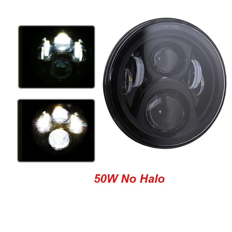 7-дюймовый светодиодный мотоциклетный гало-фара универсальный монтажный