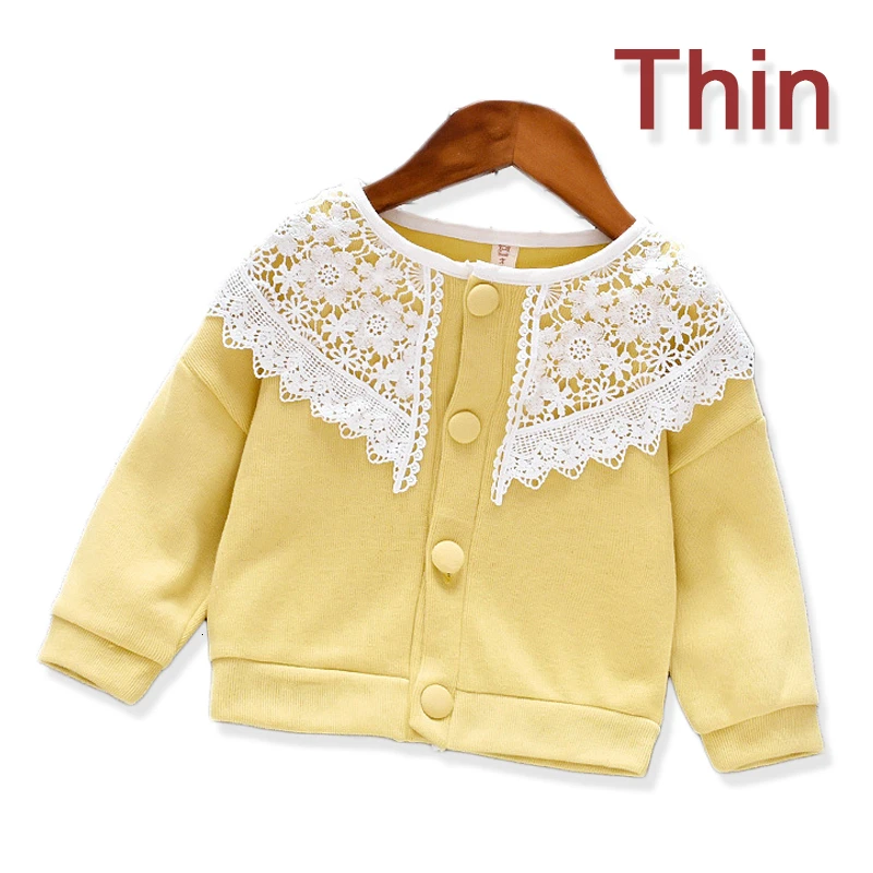 2019 Autumn Winter Girls Baby Clothes Jacket Cartoon Bear Strawberry Cherry Long Sleeve Plus Velvet Thick Warm Children's Coat | Детская