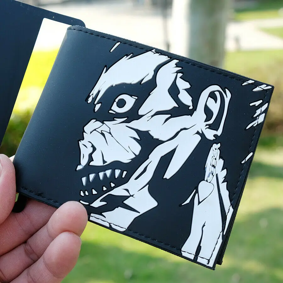 Death Note Ryuuku Кошелёк из ПВХ 3D Touch ID держатель для карт чехол монет на молнии Би раза