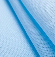 9th sky light blue cross stitch fabric whiteblackredoff white 50x50cm 14 count best quality free shipping aida cloth