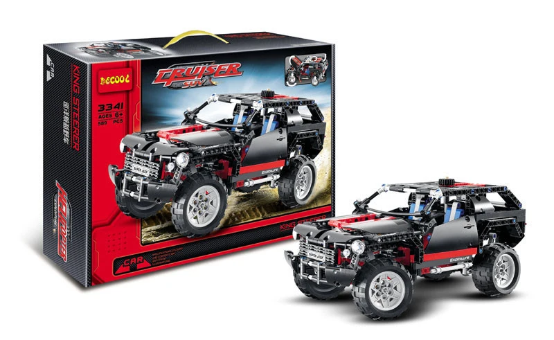 

Model 3341 589pcs Transport Cruiser SUV Racing Car Building Block Sets Educational DIY Bricks Toys 8081