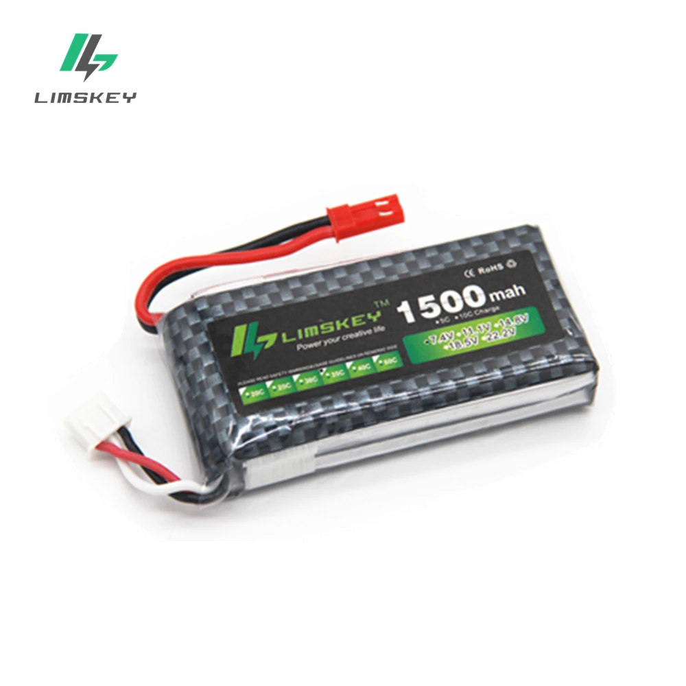 Литий ионный аккумулятор для радиоуправляемых вертолетов с разъемом JST/T/XT60 7 4 В