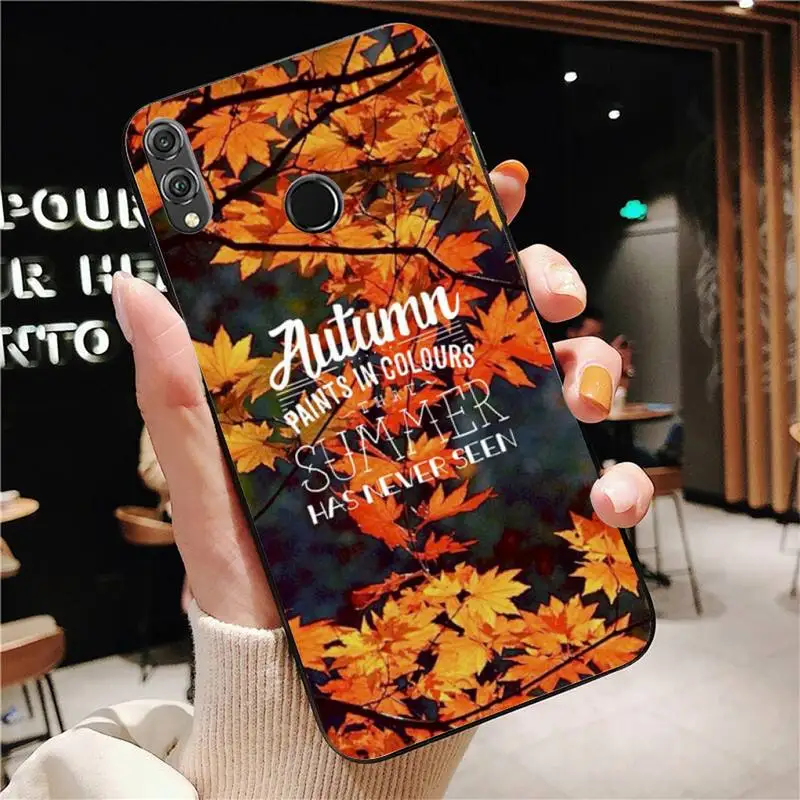 

Babaite Autumn leaves fall fox pumpkin Halloween Phone Cover for Huawei Honor8X 8A 9 10 20 Lite 10i 20i 7A 7C P20 30 40 Lite