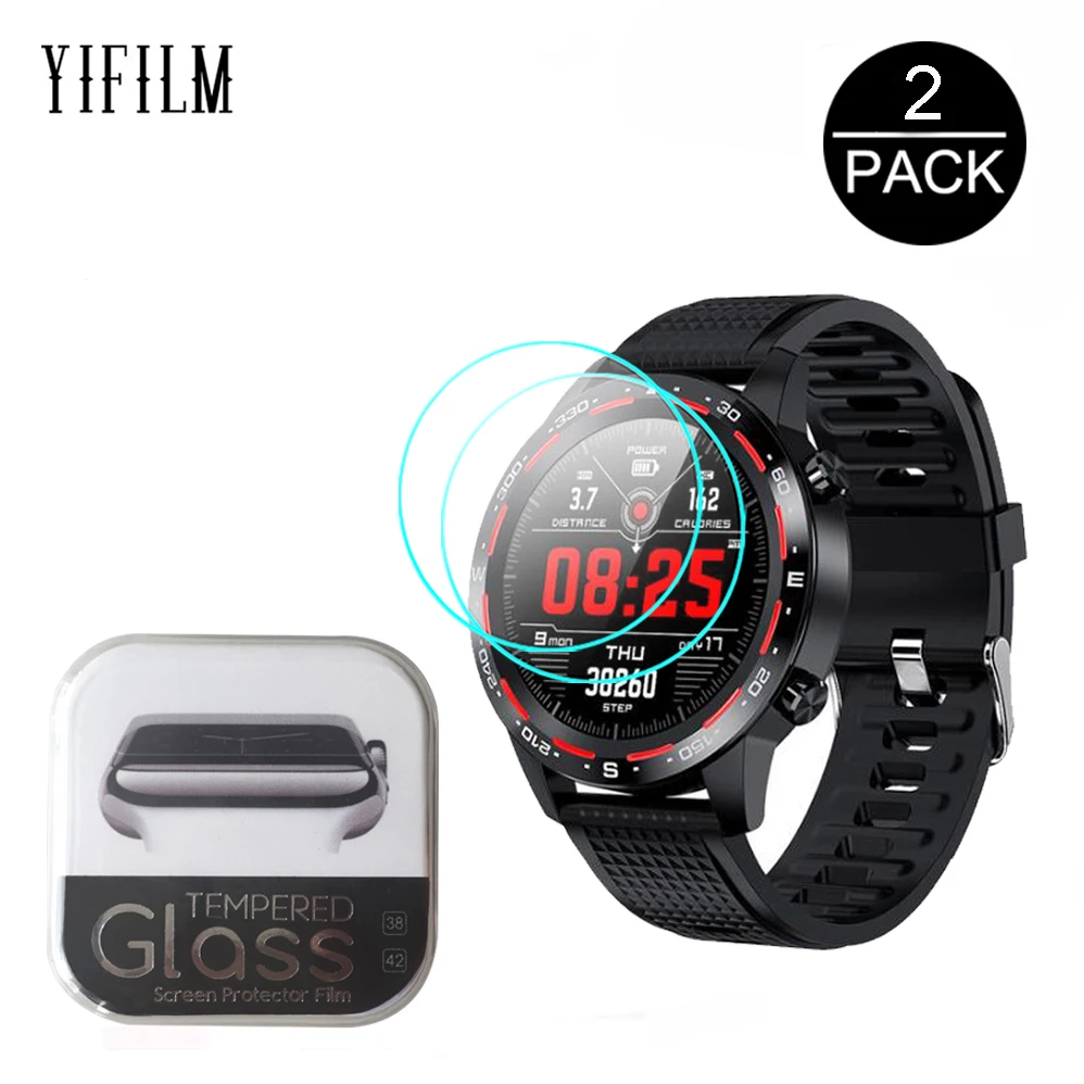 

2PCS 2.5D Tempered Glass For Microwear L7 L9 L11 L12 L13 L15 L16 L19 Smart Watch HD Clear Waterproof Anti-Scratch Guard Glass