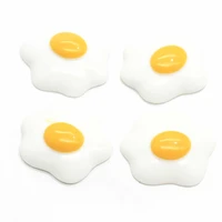 20100pcs resin fried egg 112 white egg flatback miniature food cabochons for diy scrapbooking