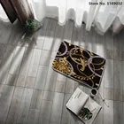 Европейский цепной коврик Ретро барокко Роскошный декор Прихожая Балкон Ванная Кухня дверной проем коврики 3D принт ковер 40x60 см коврики