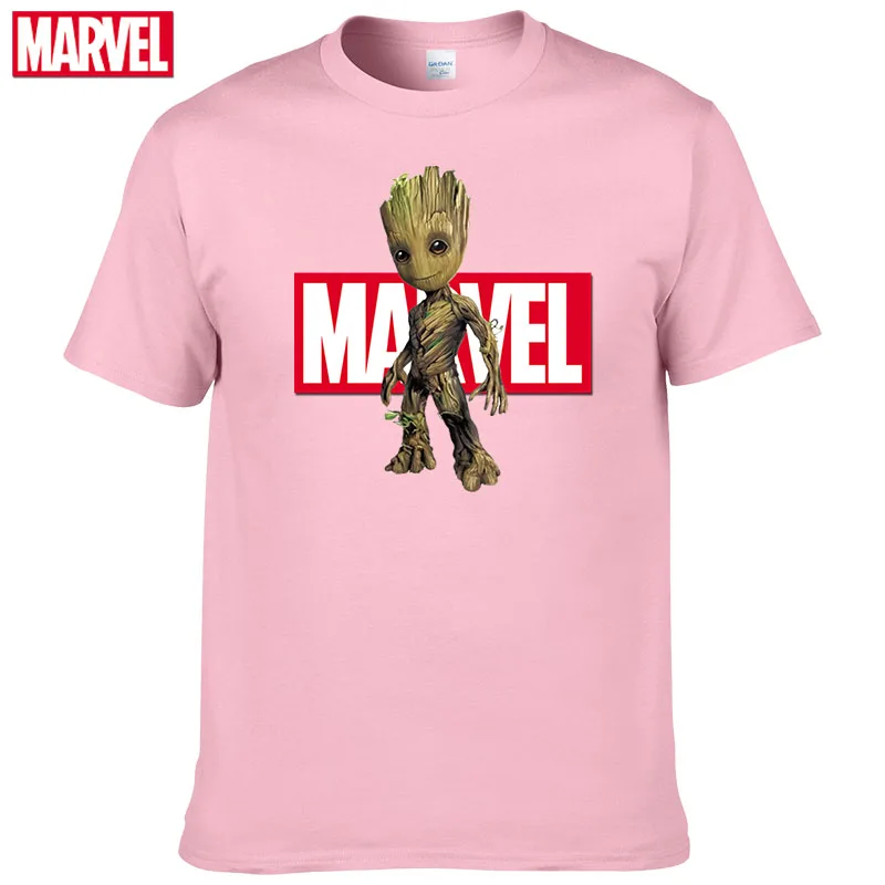Футболка мужская с принтом стражи Галактики Грут короткий рукав хлопок топ